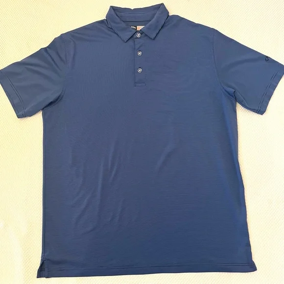 Callaway Opti-Dri Blue Black Striped Short Sleeve Polo B2/29 - Picture 1 of 9